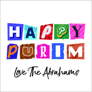 Purim Collage Letters