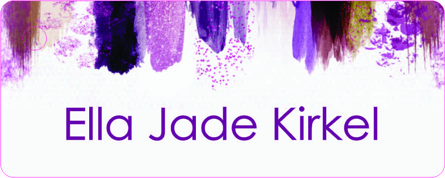 Purple watercolour rain