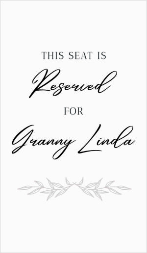 Reservations handwriten