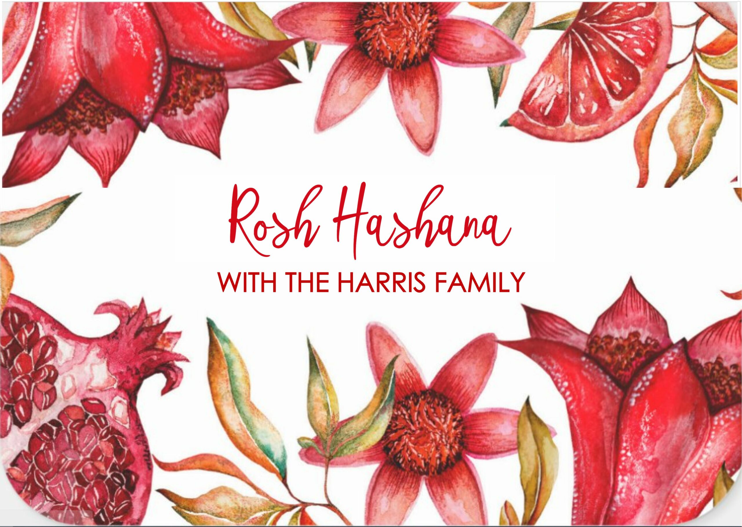 Rosh Hashana pomegranate flower