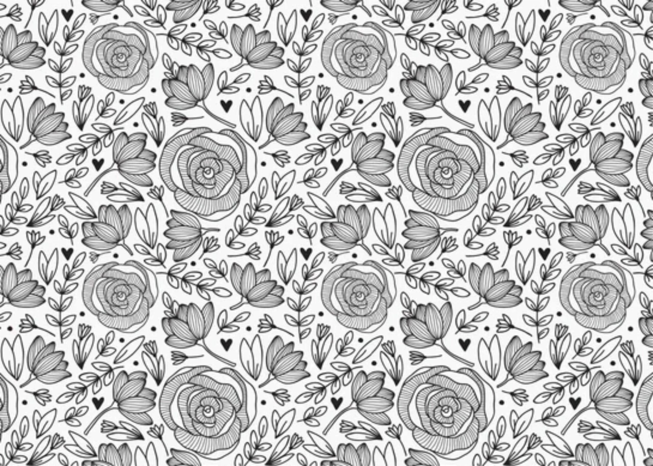 Black & white roses