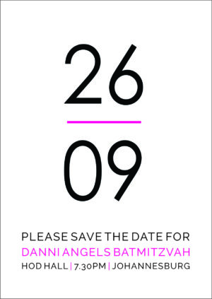 Save the Date Numbers