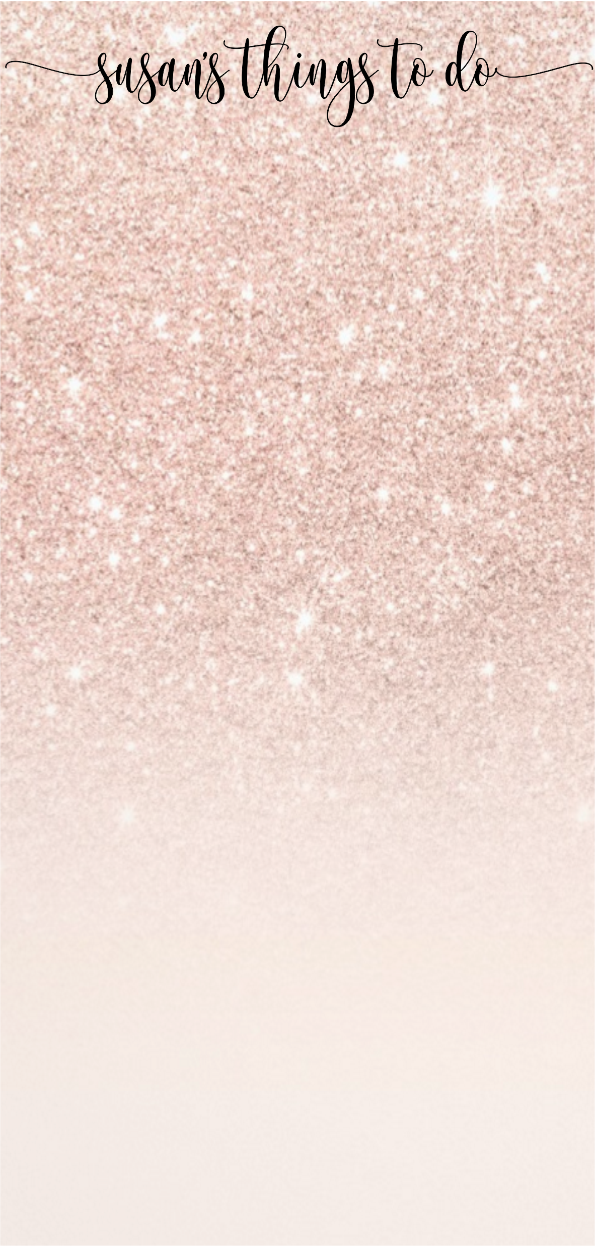 Rose gold glitter