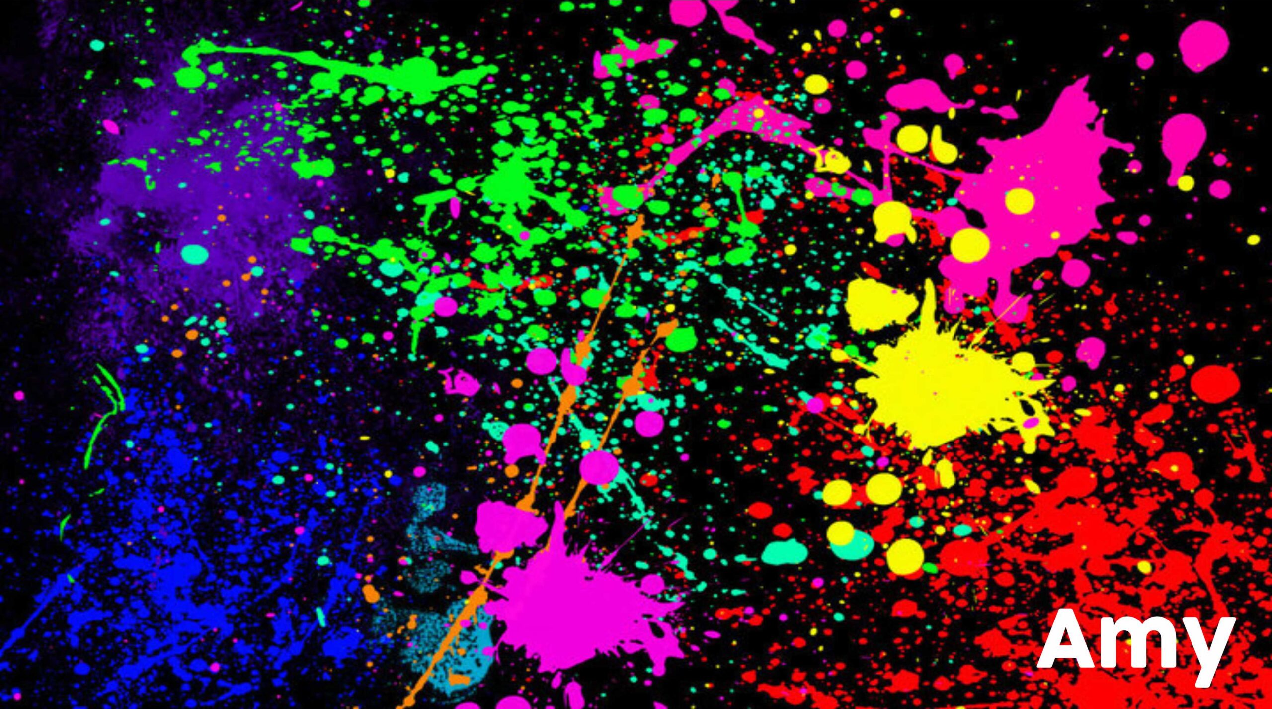 Splashes on black