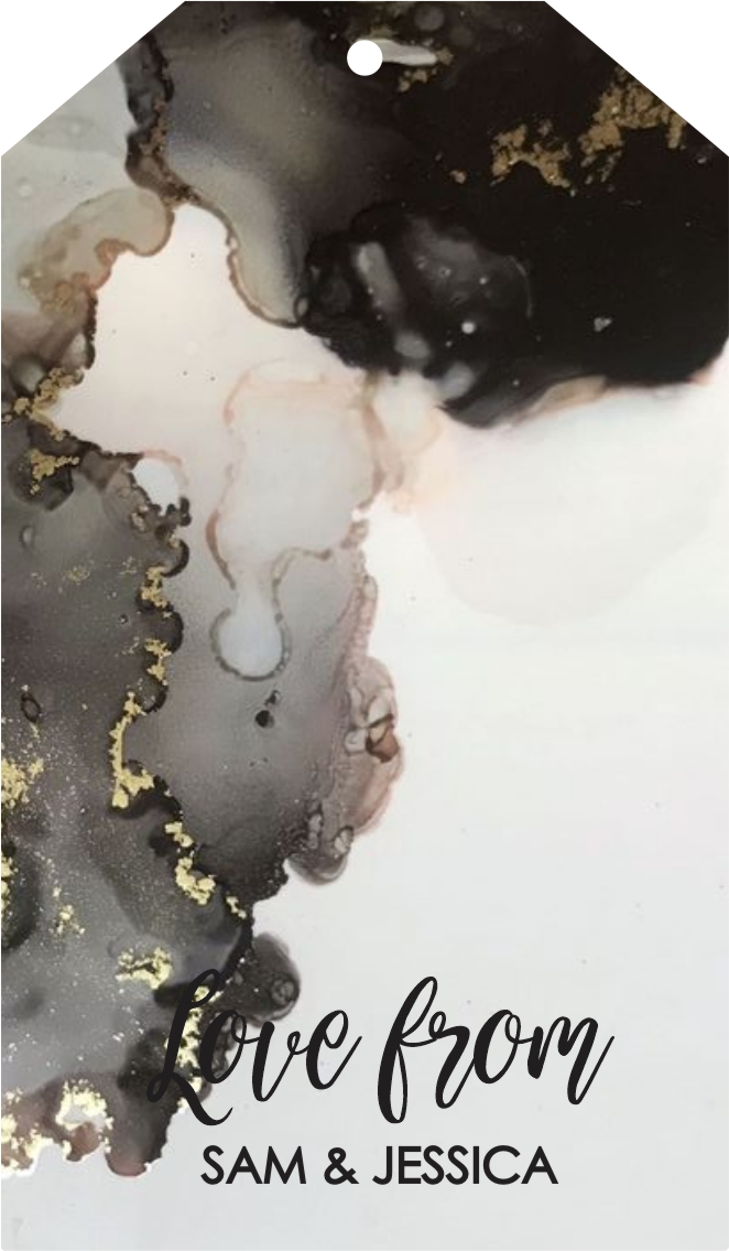 Black grey marble
