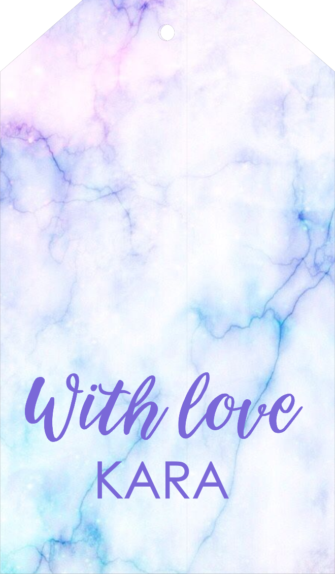Marble blue pink purple