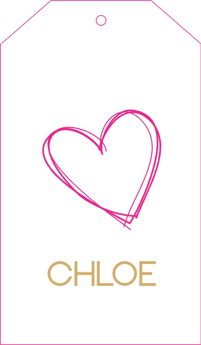 Sketch heart pink