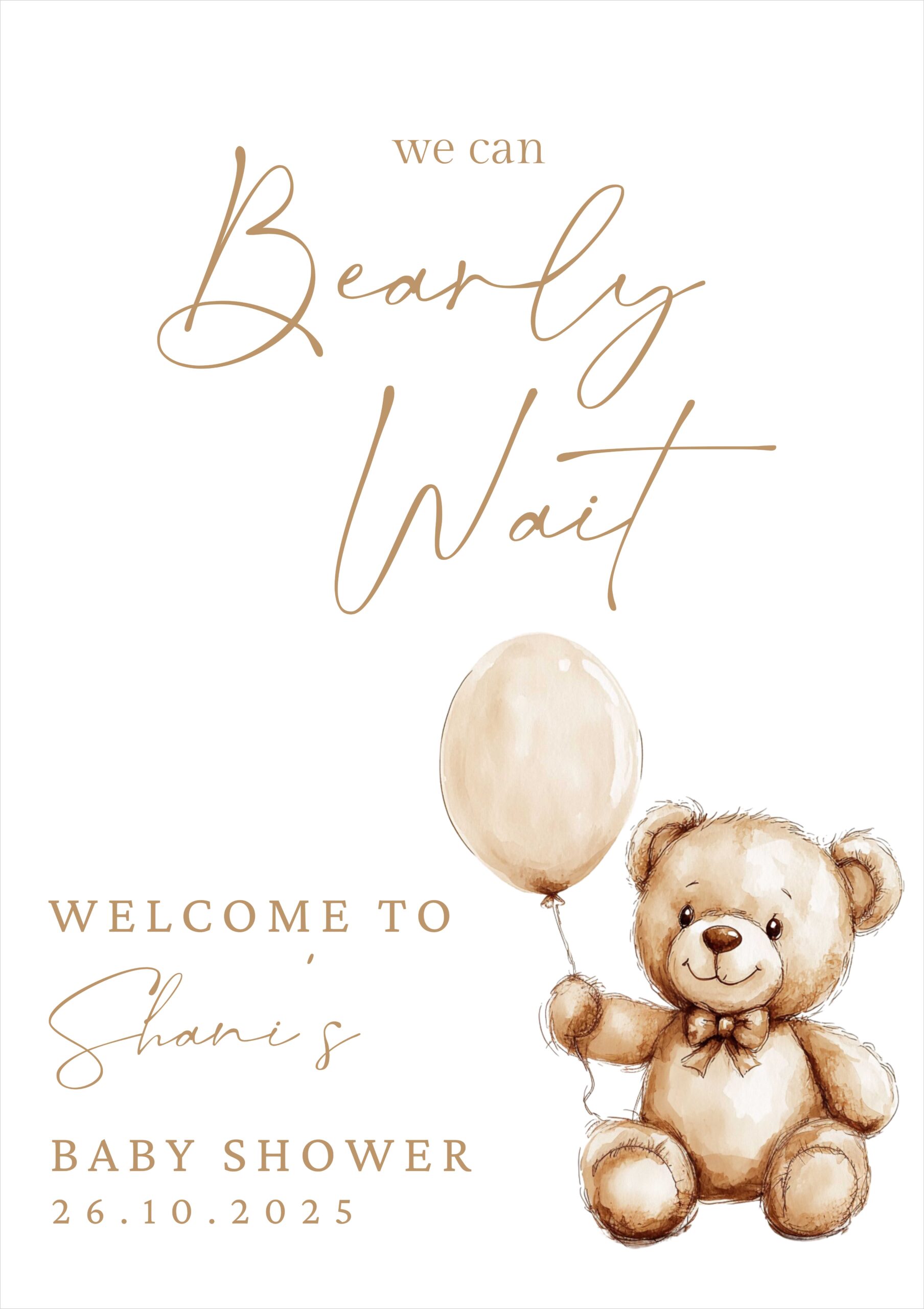 Teddy Baby shower
