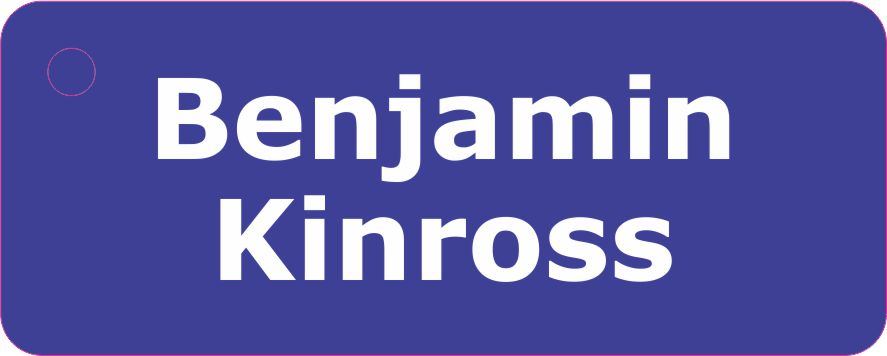 Text white on blue
