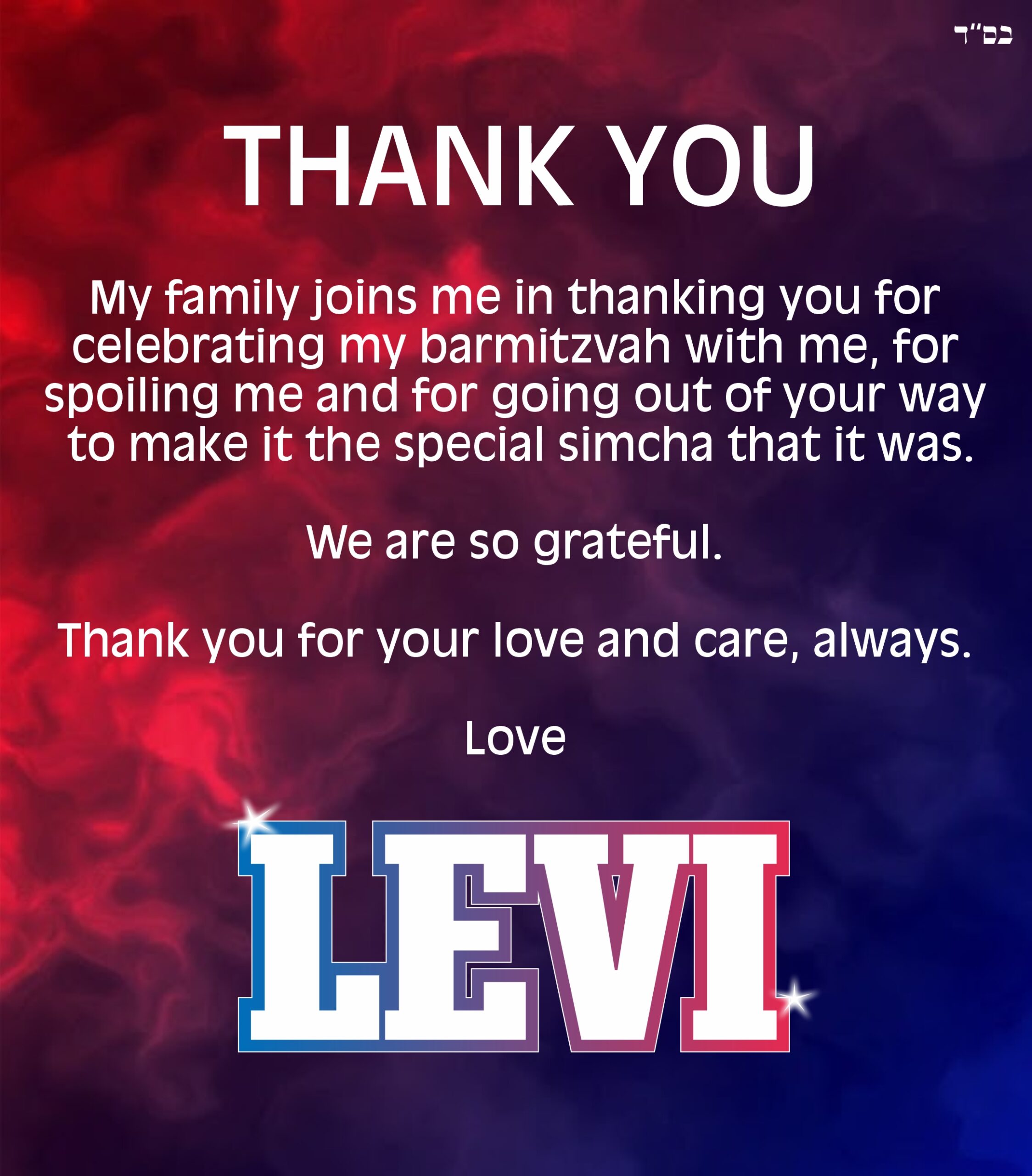 Thank You Levi