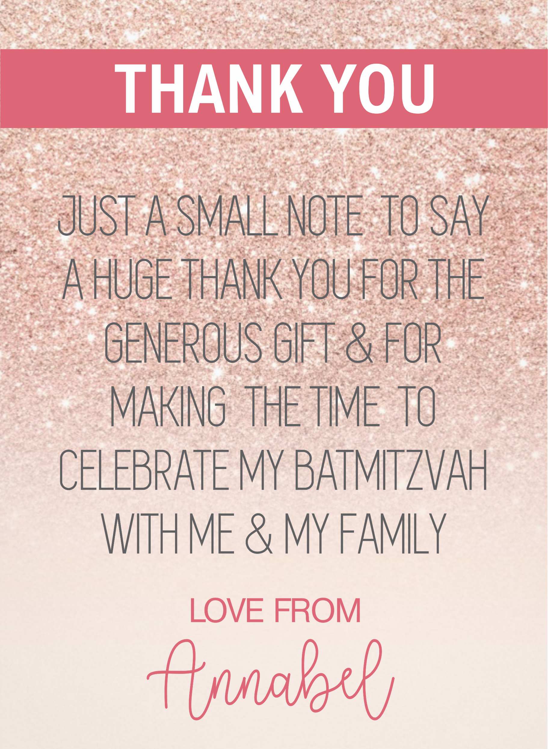 Thank you Annabel