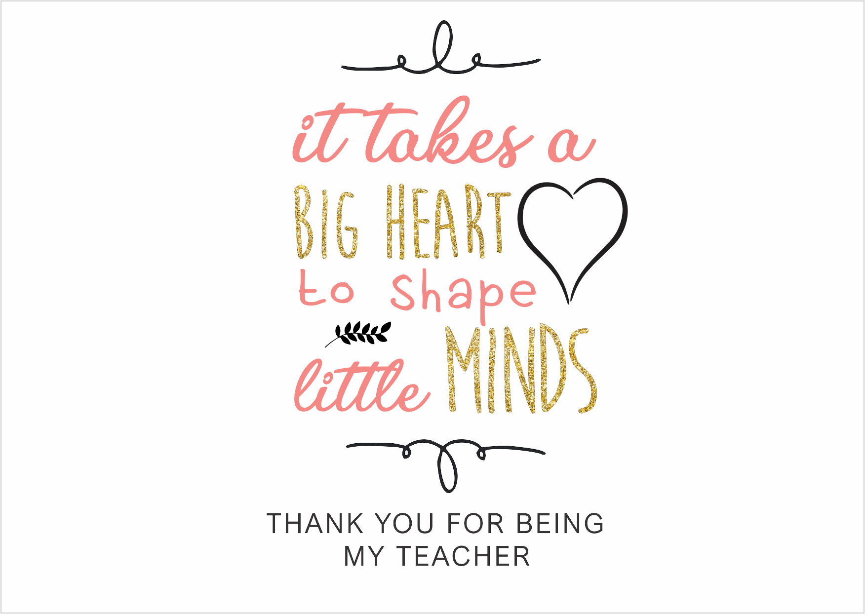Big heart glitter