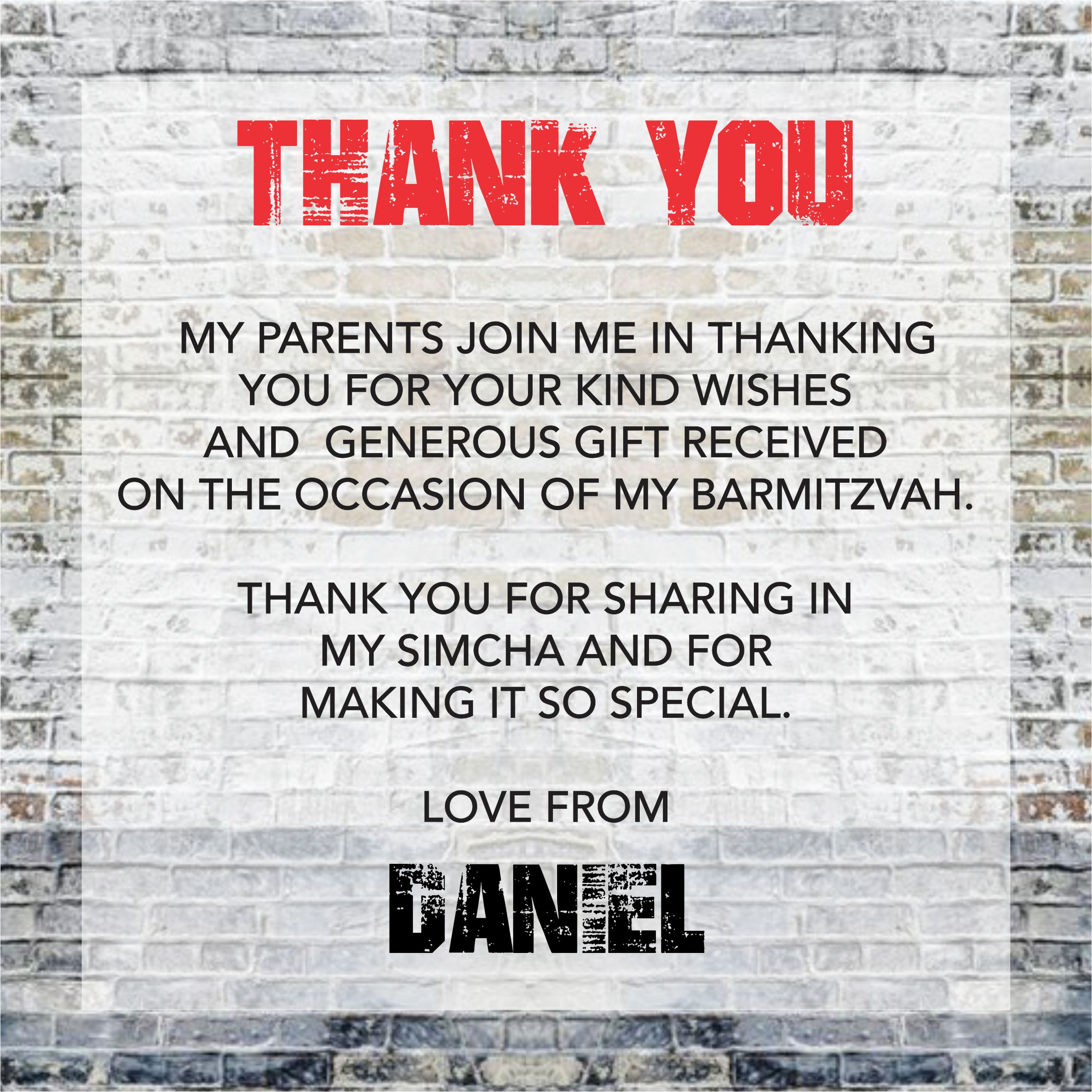 Thank you Daniel