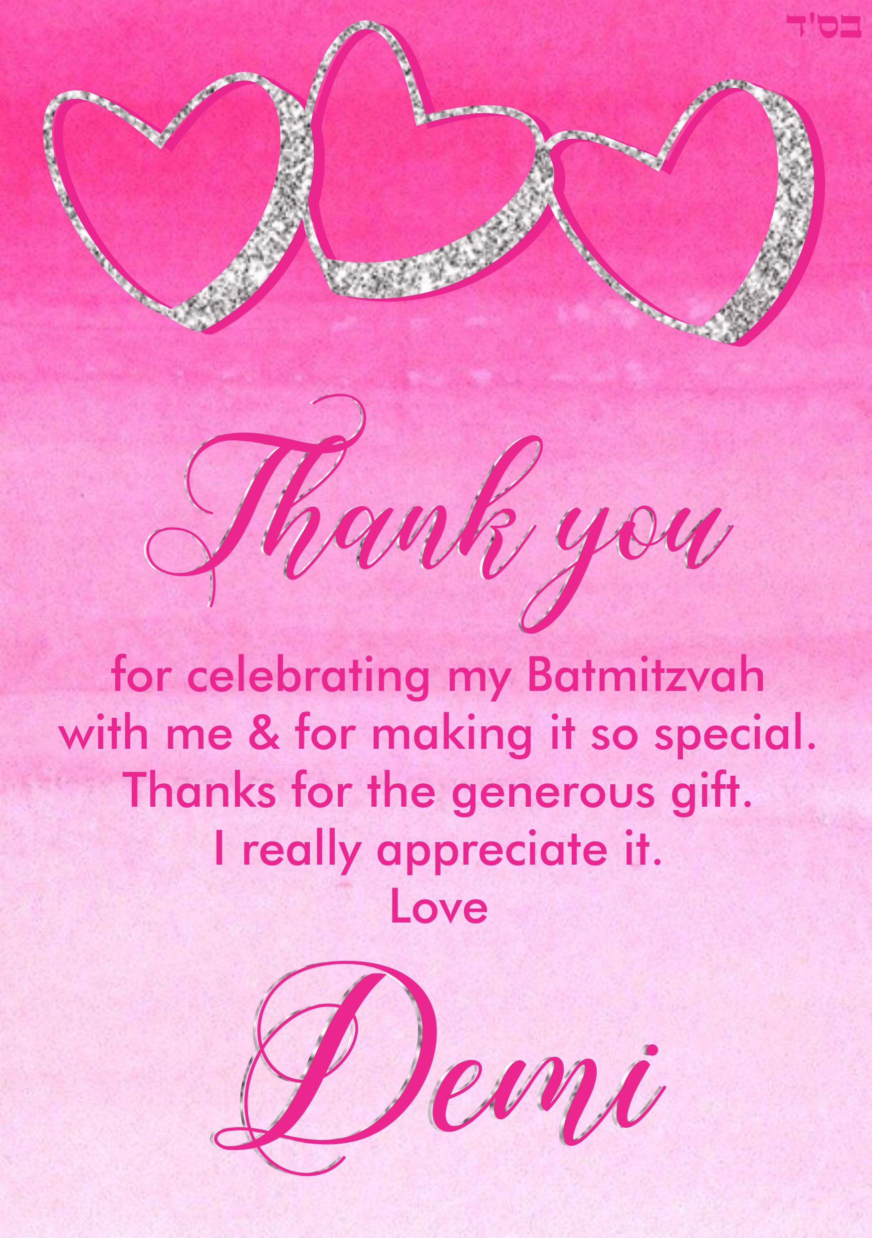 Thank you Demi