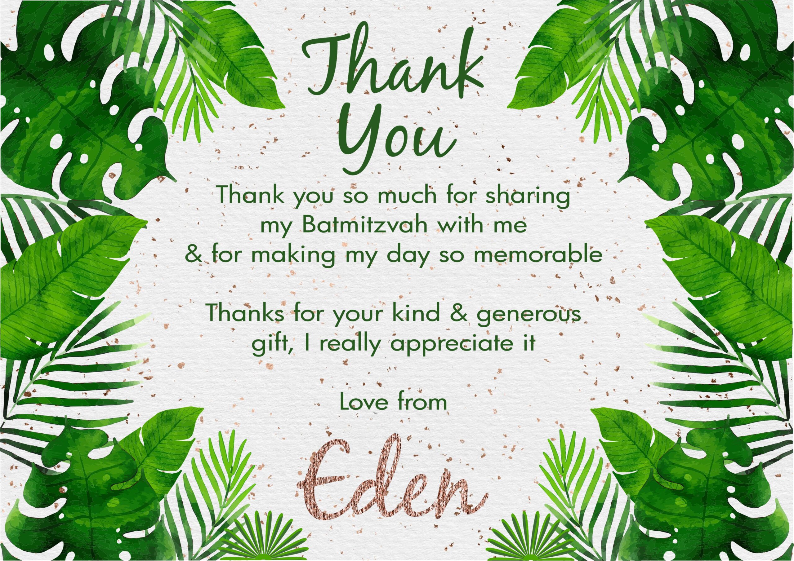 Thank you Eden