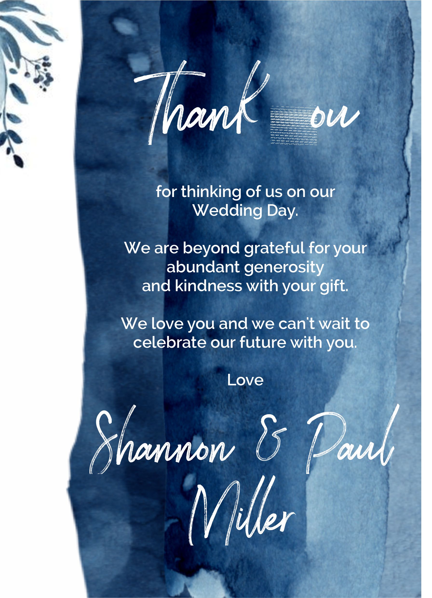 Thank You Shannon & Paul