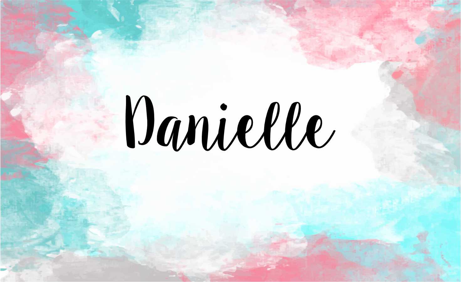Watercolour pink & turquoise