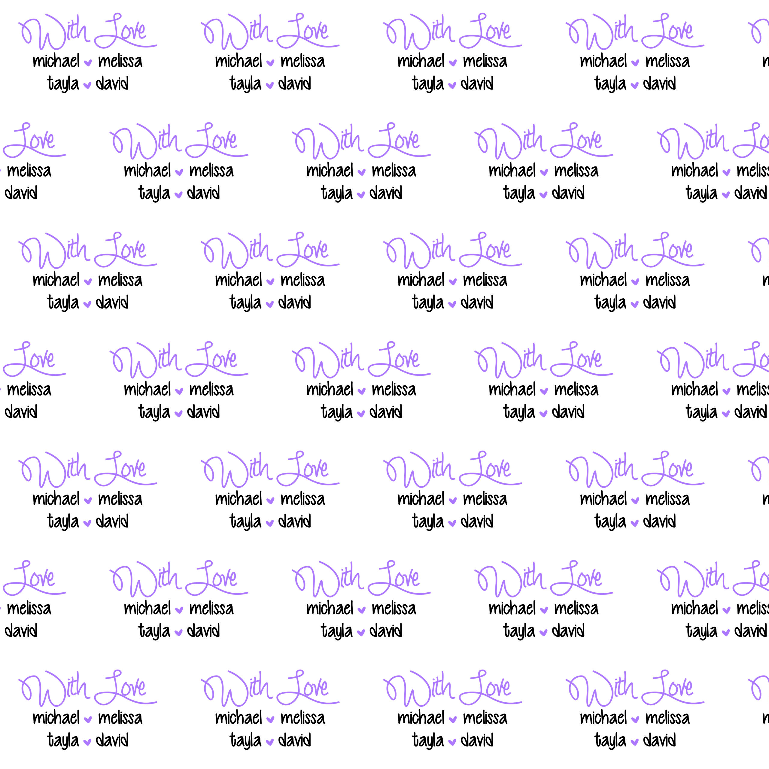 With love Purple