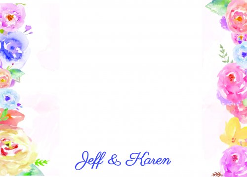 Watercolour flowers