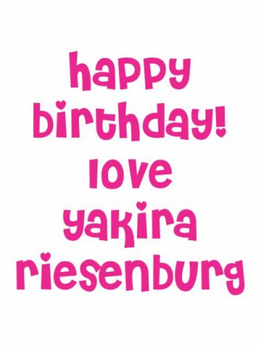 Pink text