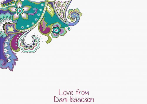 Paisley colours on white