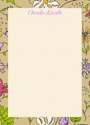 Border flowers cream