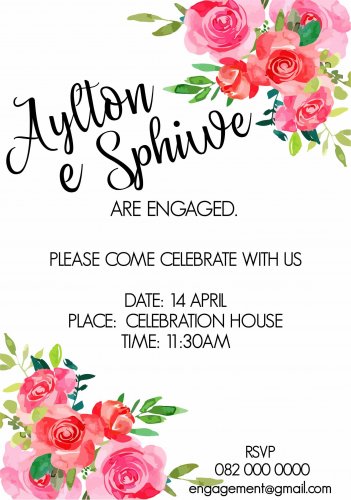 Engagement flowers