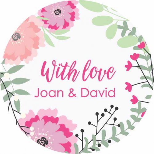 Floral figure round