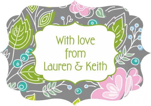 Flowers on grey