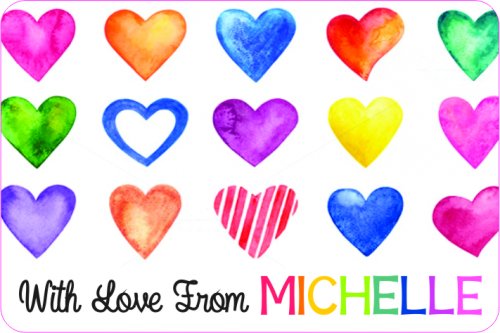 Watercolour hearts