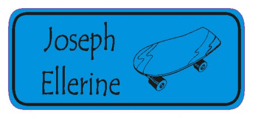 Skateboard on turquoise