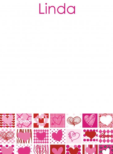 Hearts pinks & reds