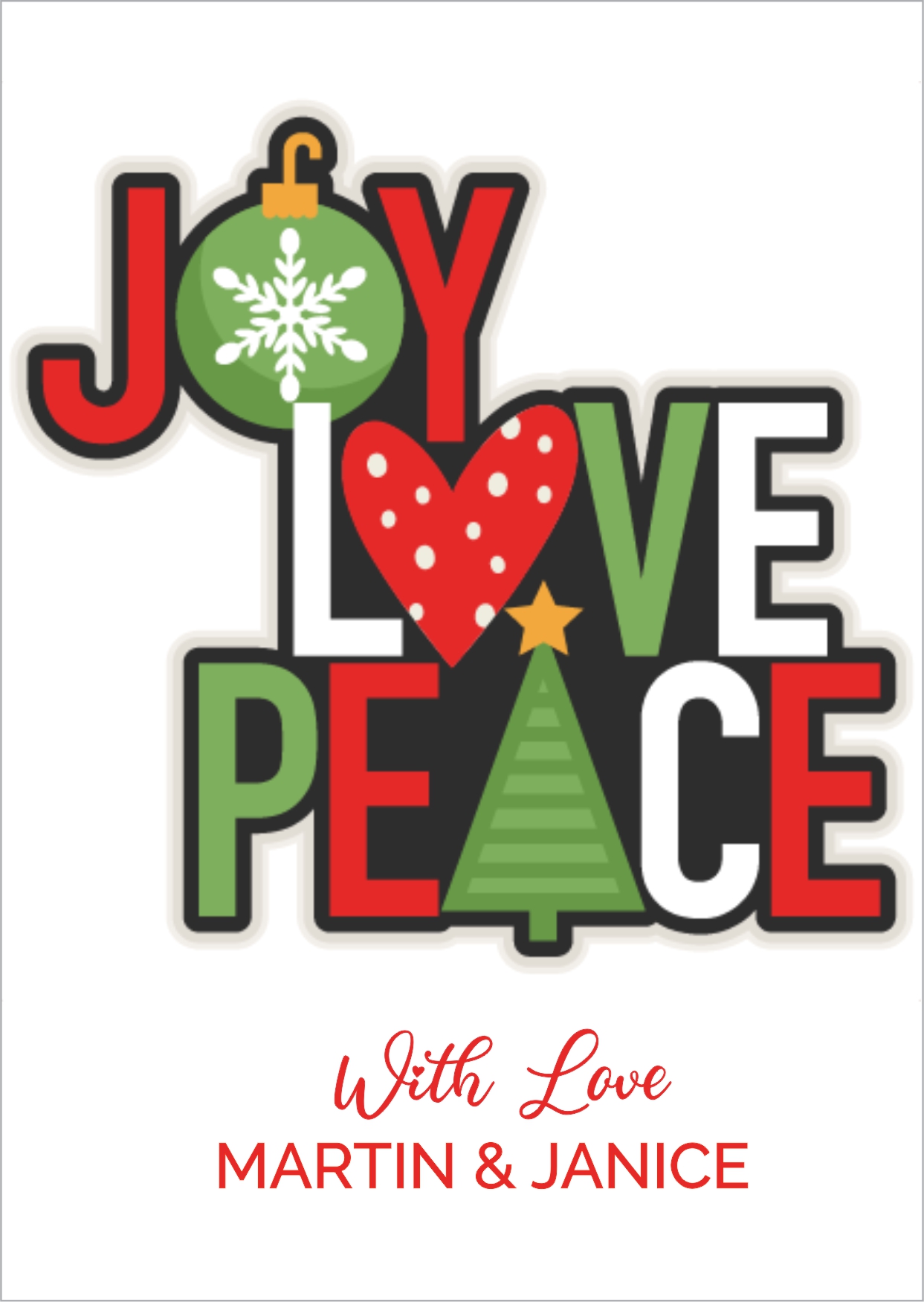 More joy peace love