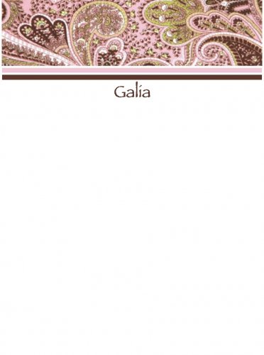 Paisley brown & pink