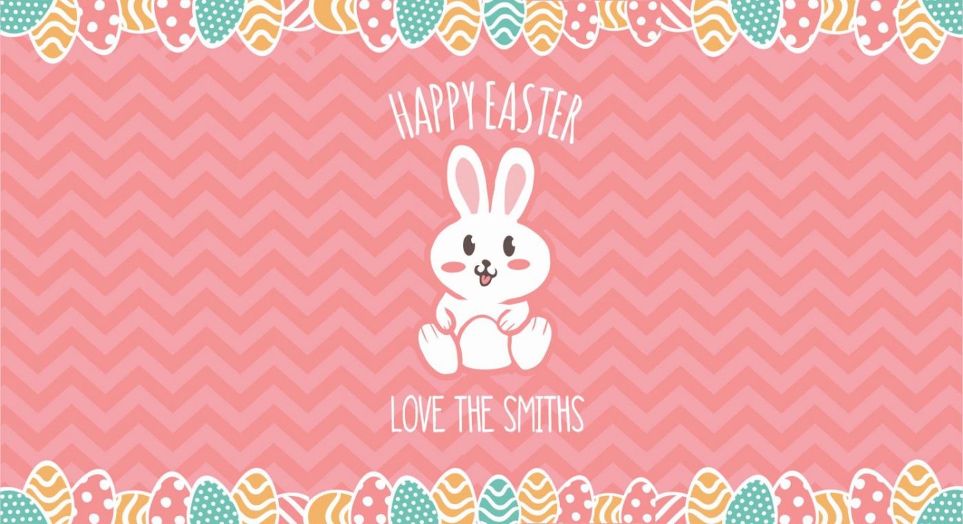 Zig zag easter fever eggs and bunny