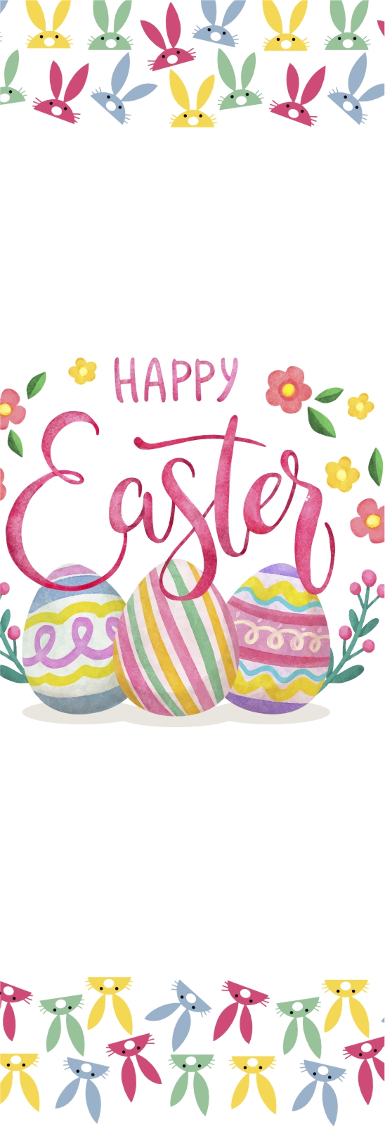 Easter colourful eggs