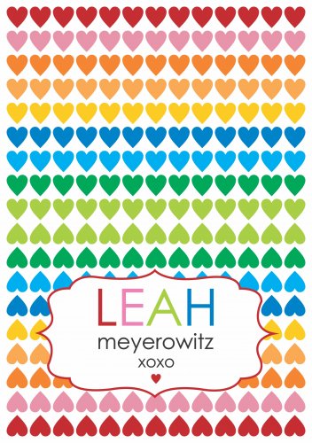 Rows of hearts