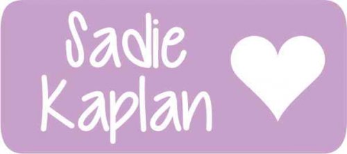 Heart white on lilac