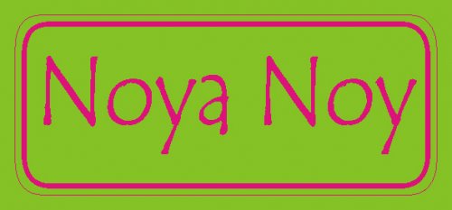 Text cerise on lime