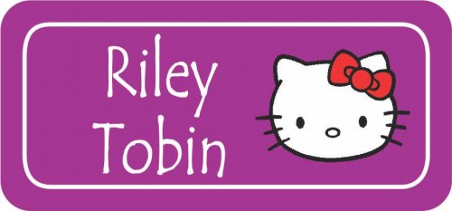 Kitty on purple