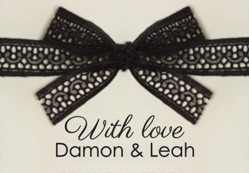 Bow in black