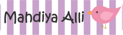 Bird on lilac stripes