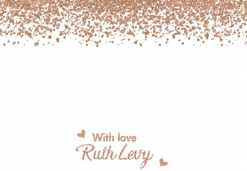 Rose gold glitter