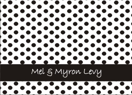 Dots black on white