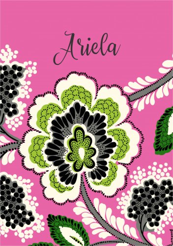 Floral on pink