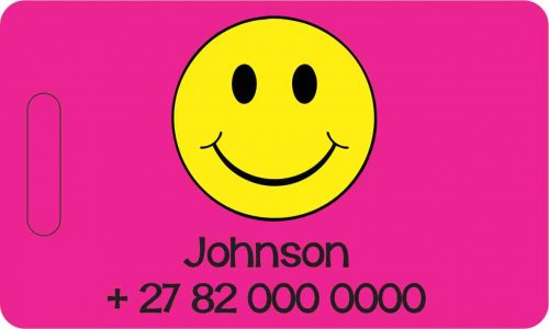 Smiley on pink