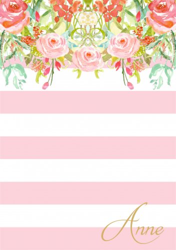Cascading flowers