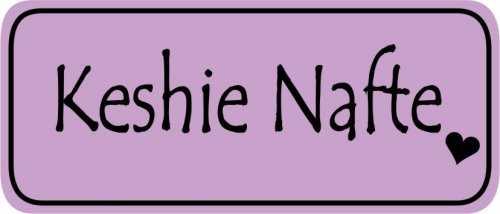 Black text on lilac