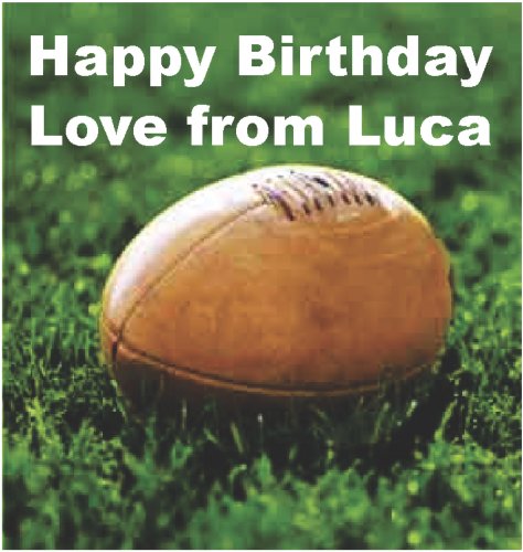 Rugby ball on grass
