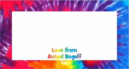 Rainbow tie dye